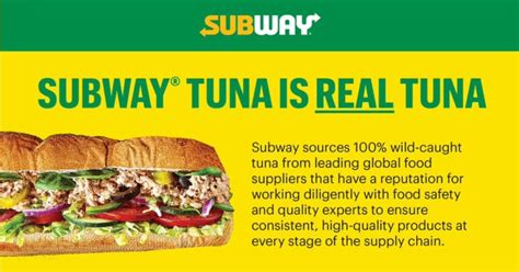 Subway reiterates that its tuna is real in a new website - GEEKSPIN