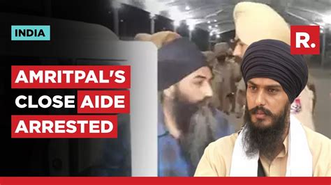 Amritpal Singh S Close Aide Papalpreet Arrested In Joint Pperation By Delhi Punjab Police Youtube