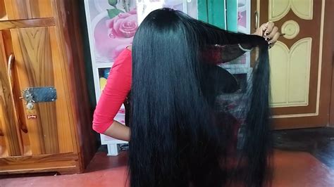 Black Silky Long Hair Play For Front Side Gorgeous New Style Long