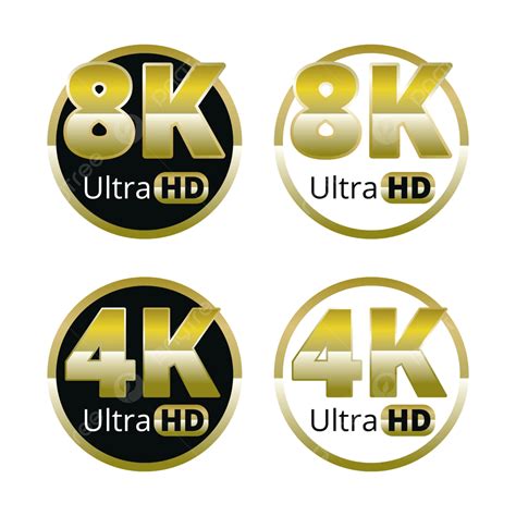 Dor K Ultra Hd Et K R Solution Vid O Ic Ne Logo Haute D Finition Tv