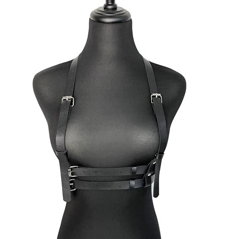 Women Sexy Leather Lingerie Bdsm Body Harness Bondage Cage Waist Belt