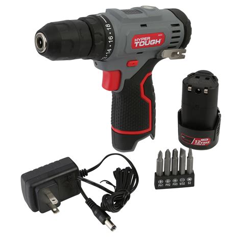 Hyper Tough V Max Lit Ion Cordless Inch Drill Driver With Ah