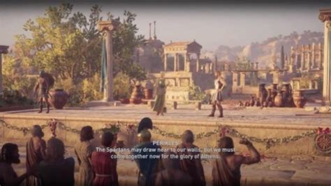 Pericles Public Speech Assassins Creed Odyssey 2018 Ubisoft