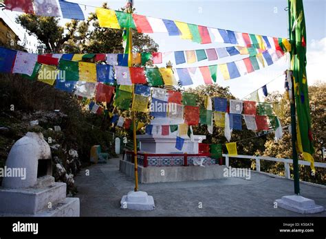 Flags Mussoorie India Stock Photo Alamy