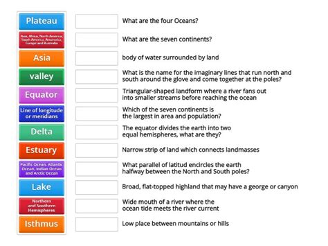 Geography 9th Grade Quiz 1 Pages 2 To 10 Une Las Parejas