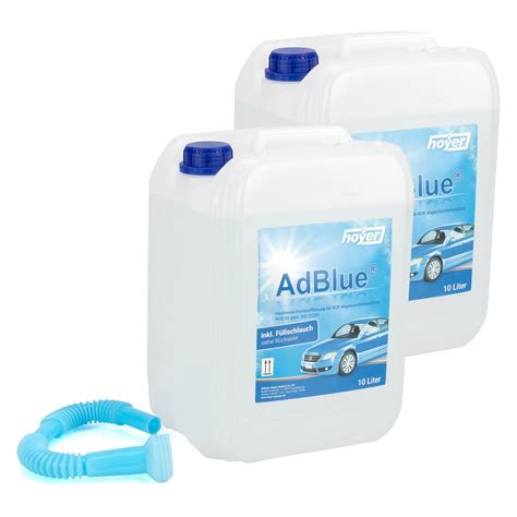 2x 10L 10 Liter HOYER AdBlue NOX Reduktionsmittel Harnstofflösung inkl