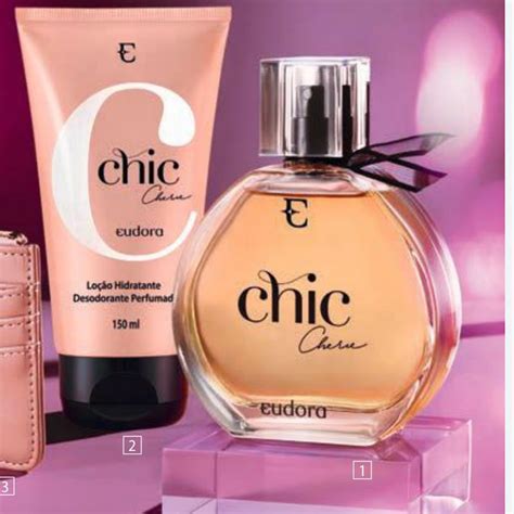 Kit perfume e seu desodorante corporal CHIC CHÉRIE Eudora