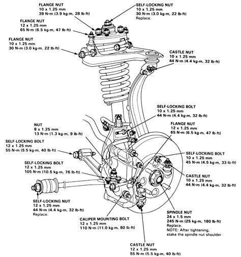 2005 Honda Accord Steering Knuckle Diagram Steering Column