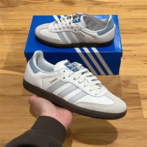 Adidas Samba Og Halo Blue Size Us Womens Depop