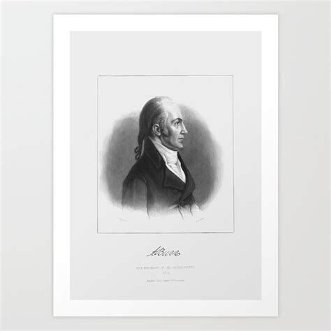 Vice President Aaron Burr Portrait Art Print by War Is Hell Store ...