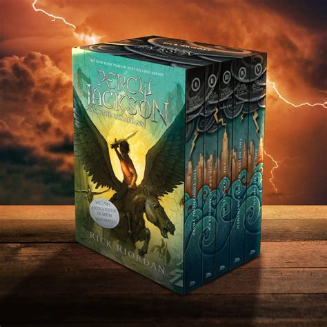 Percy Jackson And The Olympians 5 Book Paperback Boxed Set W Poster