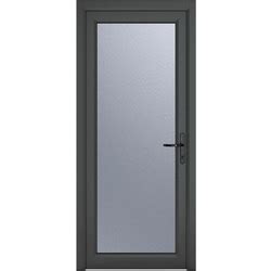 Crystal Upvc Single Door Full Glass Left Hand Open In Mm X Mm