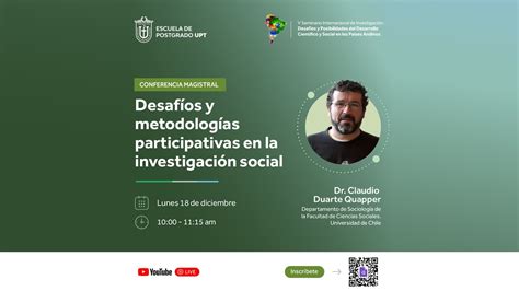 Conferencia Magistral Desaf Os De Las Metodolog As Participativas En