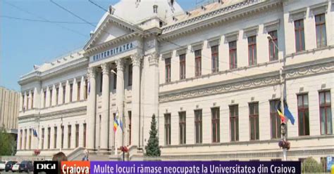 Peste 1 500 de locuri au rămas neocupate la Universitatea din Craiova