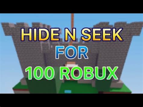 Roblox Bedwars Hide N Seek For Robux Youtube