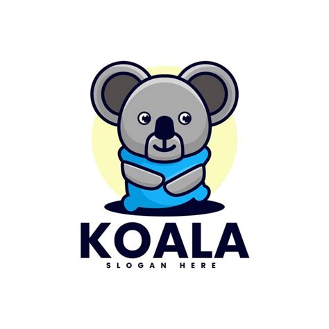 Premium Vector Cute Koala Illustration Mascot Logo