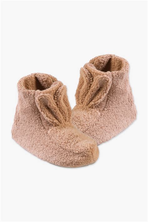 Pantufa Quentinha Cor Capuccino Infantil Dedeka