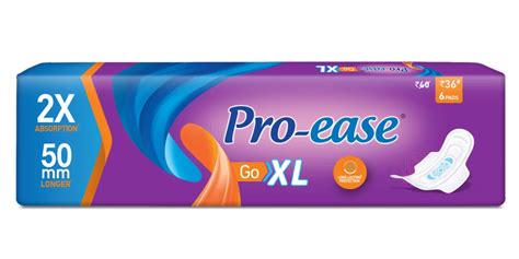 Pro Ease Cotton Go XL Sanitary Pad At Rs 2500 Carton Pro Ease