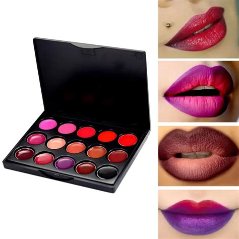 Professional 15 Color Matte Lip Gloss Cosmetic Waterproof Long Lasting Moisturizer Lipstick Lip