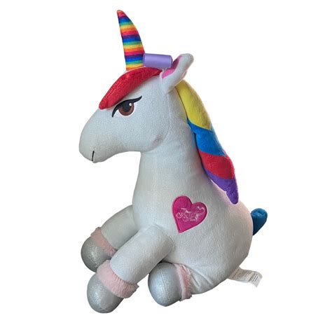 NICKELODEON JoJo Siwa White Rainbow Unicorn 20" Plush Toy