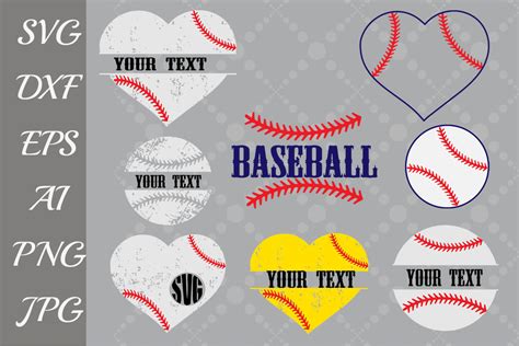 Baseball Monogram Svg 67948 Illustrations Design Bundles