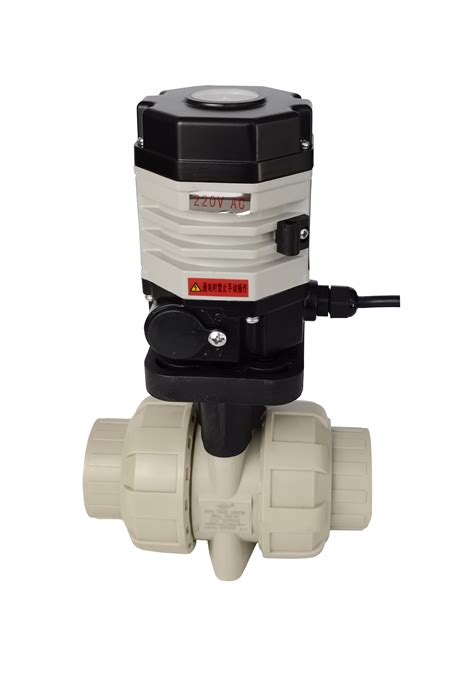 Compact Electric Actuated Pp H Ball Valve Double Trunnion