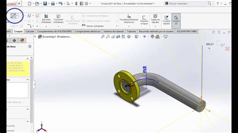 Creacion De Tuberia Con Solidworks Routing Youtube