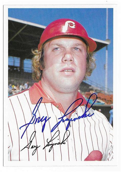 Greg Luzinski Topps Super Jumbo Autographed Signed Philadelphia