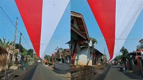 Viral Warga Pekalongan Bentangkan Bendera Merah Putih Sepanjang Km