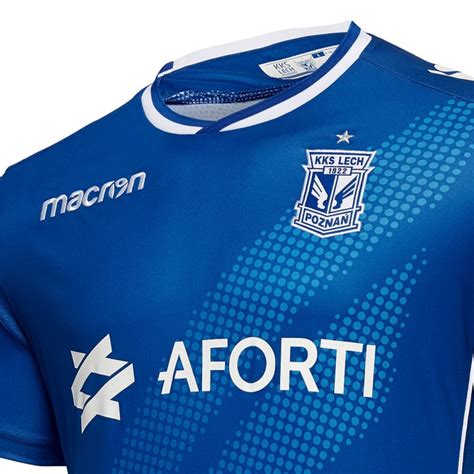 Camiseta Futbol Lech Poznan Primera 2018 19 Macron