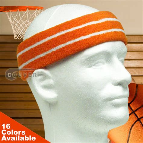 Basketball Headband Pro 2 Color Stripe From Sweatband Manufacturer