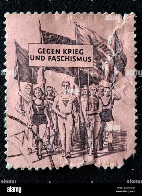 Anti Kriegs Propaganda Briefmarke Ddr Deutsche Demokratische