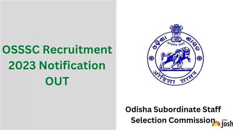 Osssc Recruitment 2023 Notification Out Check Application Date