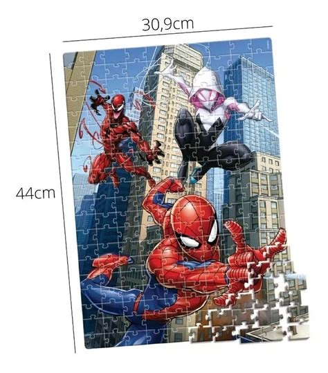 Quebra Cabeça Do Homem Aranha - Puzzle Marvel Homem-Aranha - Quebra-Cabeça 200 peças - Toyster