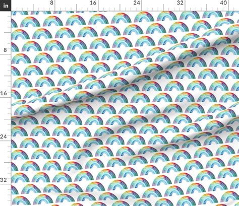 Space Rainbow Fabric Space Rainbow Rows By Emmaallardsmith Etsy