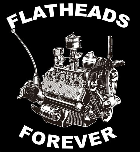 ‘flatheads Forever V8 Hot Rod T Shirt Ford Trucks Ford Classic Cars