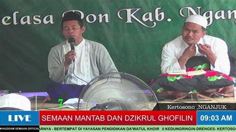 Live Semaan Al Quran Mantab Dan Dzikrul Ghofilin Youtube