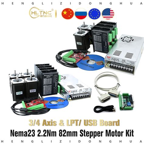 Hltnc Controlador De Motor Paso A Paso Kit De Y Ejes Cnc Nema