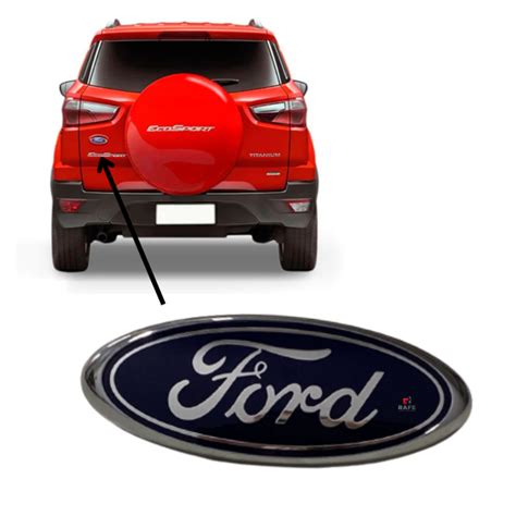 Emblema Ford Tampa Traseira Ecosport 2013 A 2017 Original Rafe Auto