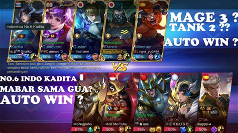 TOP GLOBAL NO 6 KADITA INDONESIA Mabar Sama Franco Gua AUTO WIN