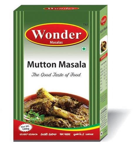 Wonder Mutton Masala Packaging Size G Packaging Type Box At Rs