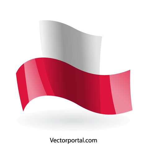 Poland flag Royalty Free Stock Vector Clip Art