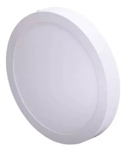 Plafon Artefacto Luz Led Redondo W K Meses Sin Intereses