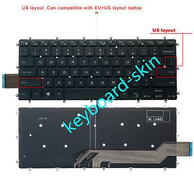 US Backlit Keyboard For Dell Inspiron 14 3000 3480 3481 3482 3490 3493