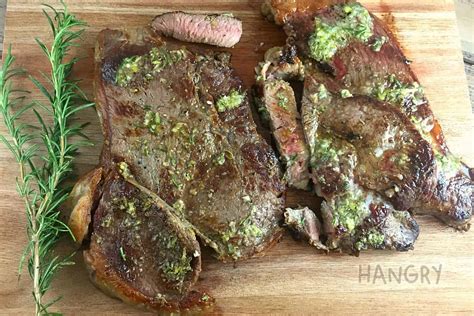 Rosemary and Garlic Paste Pan-fried Rump Steak - Hangry Recipes