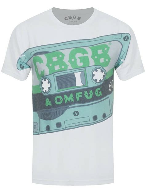 Cbgb T Shirt Tape Sublimated Men S White Ebay Herren T Shirt T