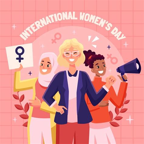 Premium Vector Flat Women S Day Celebration Illustration