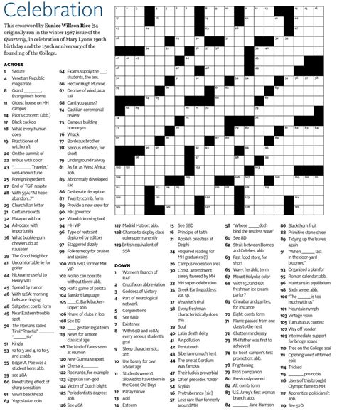 Free Printable Challenging Crossword Puzzles Printable Templates