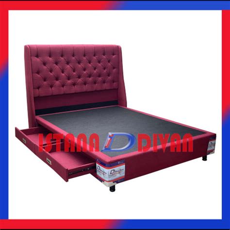 Jual Divan Dipan Sandaran Tempat Tidur Laci Type Century 100x200cm