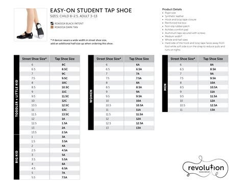 Easy-On Student Tap Shoe | RD60014